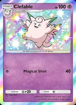 Clefable card in English