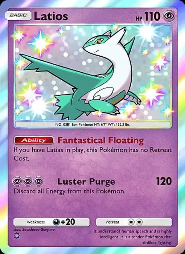 Latios card in English
