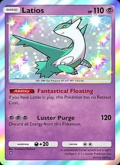Latios card in English