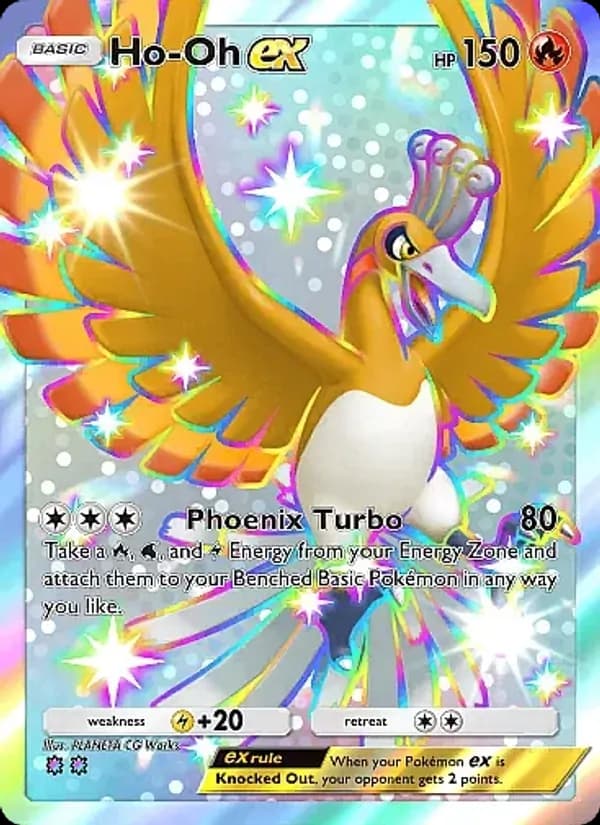 Ho-Oh ex card in English
