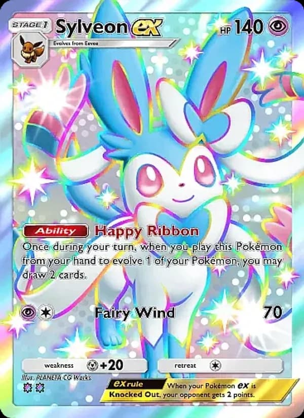 Sylveon ex card in English