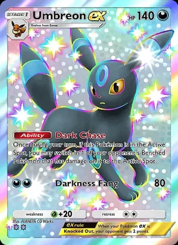 Umbreon ex card in English
