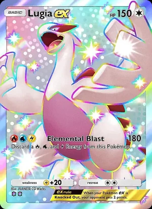 Lugia ex card in English