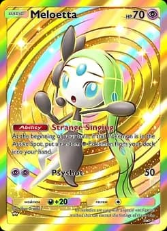 Meloetta card in English