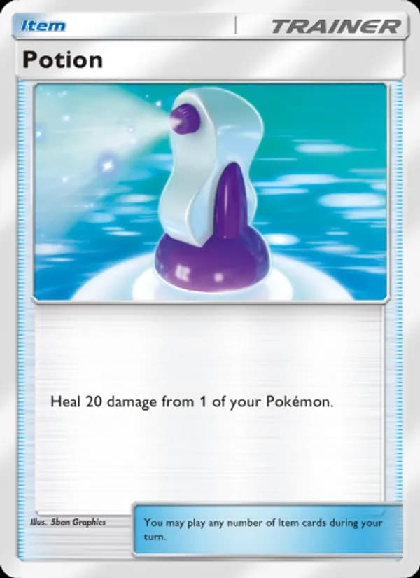 Potion card in English