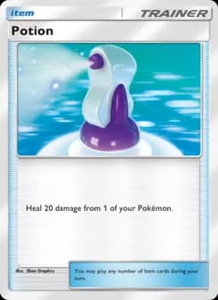 Potion card in English