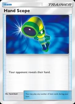 Hand Scope card in English