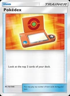 Pokédex card in English