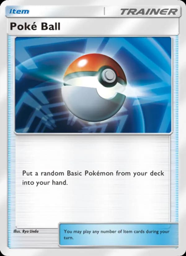 Poké Ball card in English