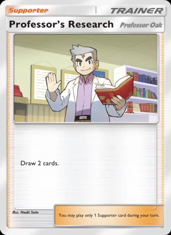 Professor's Research card in English