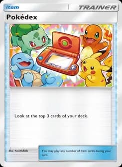 Pokédex card in English