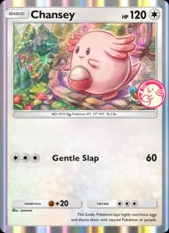 Chansey card in English