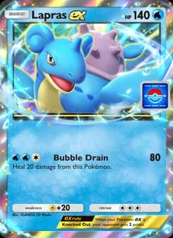 Lapras ex card in English