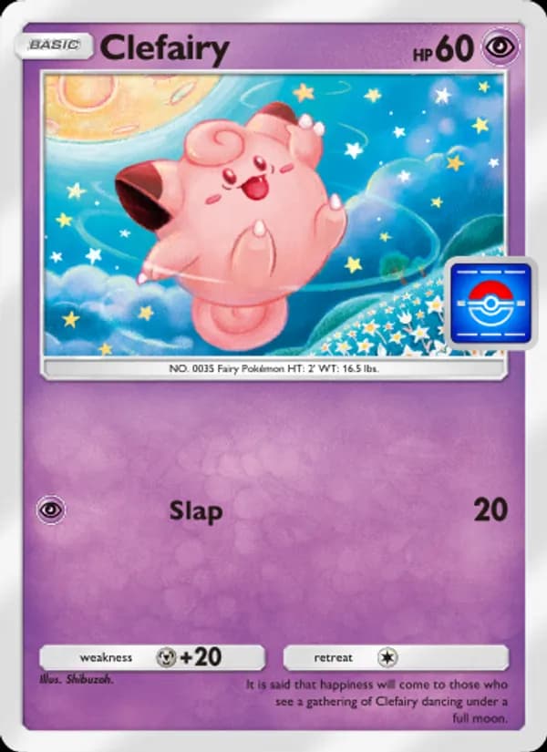 Clefairy card in English