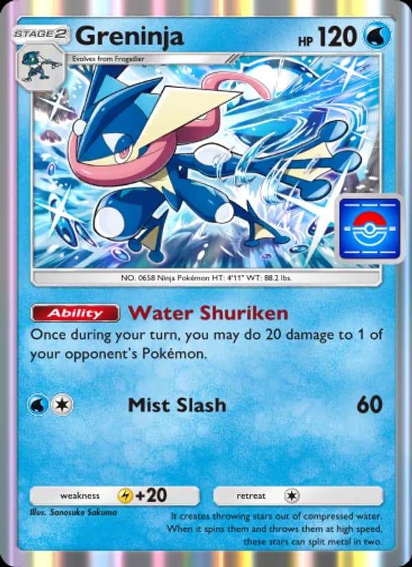Greninja card in English