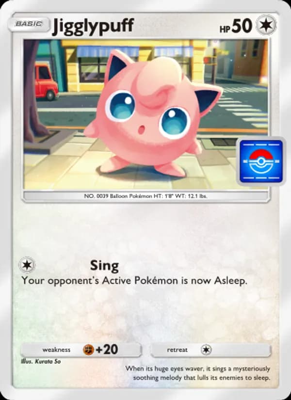 Jigglypuff card in English