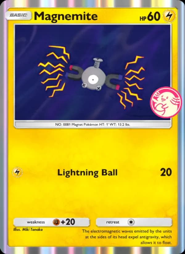 Magnemite card in English