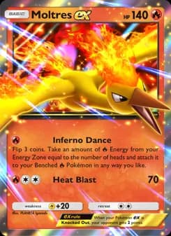 Moltres ex card in English