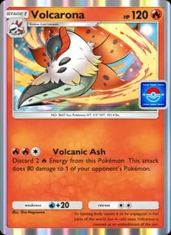 Volcarona card in English