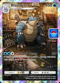 Blastoise card in English