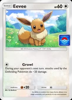 Eevee card in English
