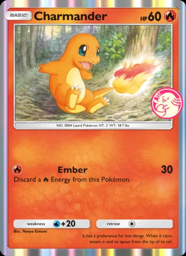 Charmander card in English