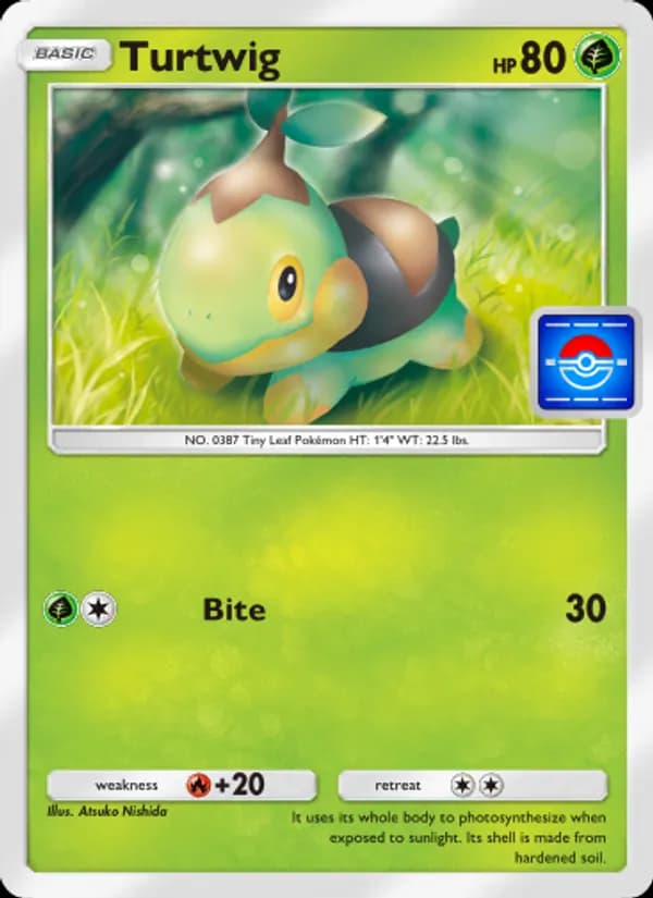 Turtwig card in English