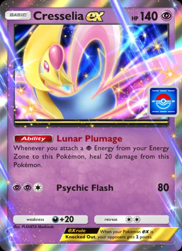 Cresselia ex card in English