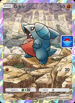 Gible card in English