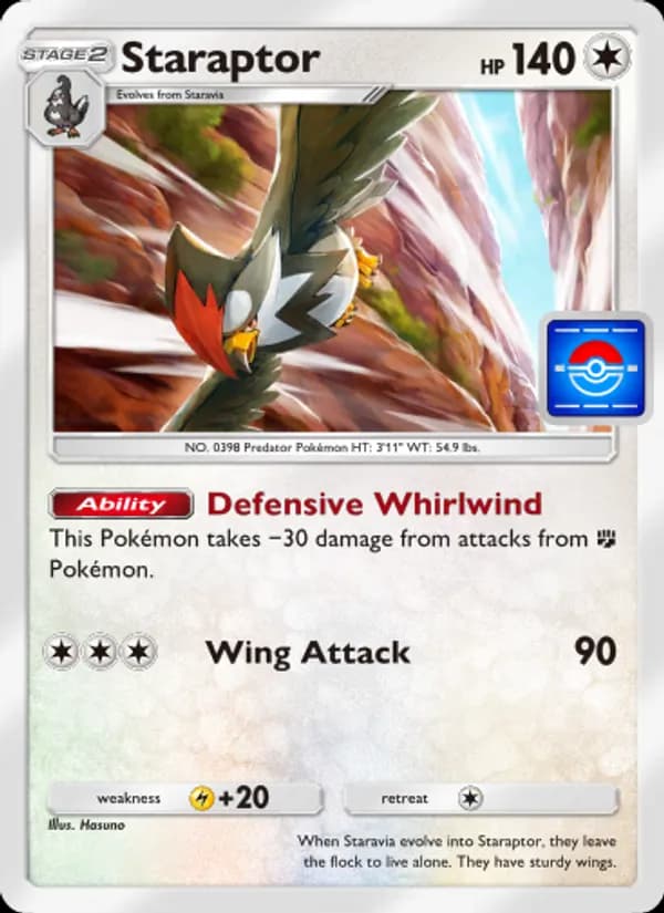 Staraptor card in English