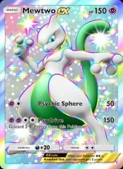 Mewtwo ex card in English