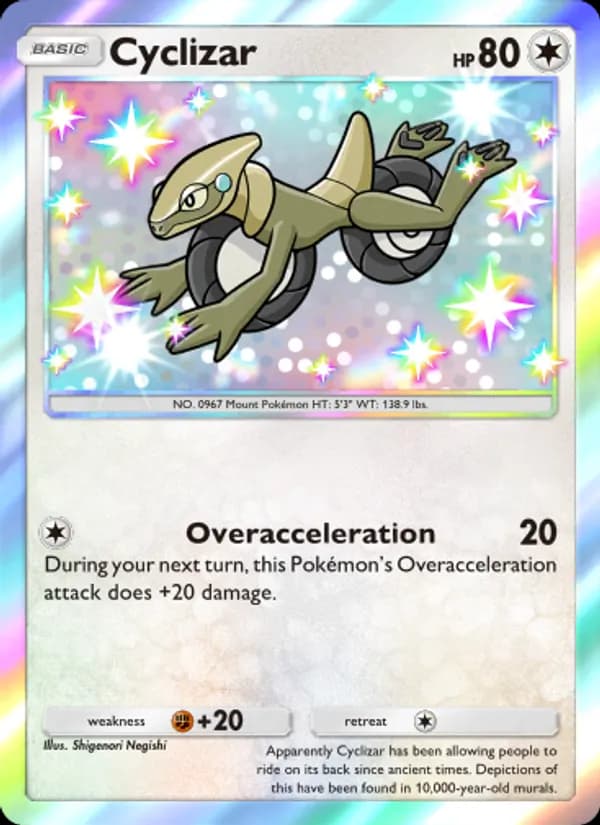 Cyclizar card in English
