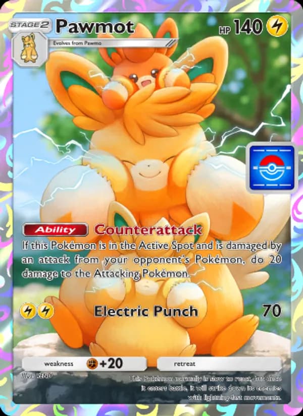 Pawmot card in English