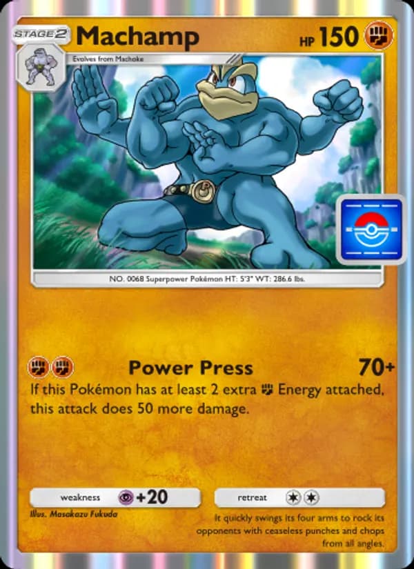 Machamp card in English