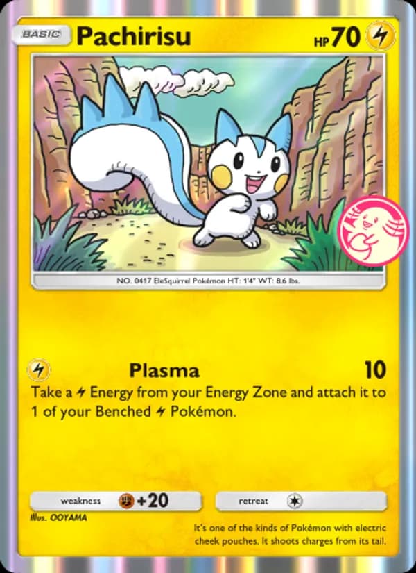 Pachirisu card in English