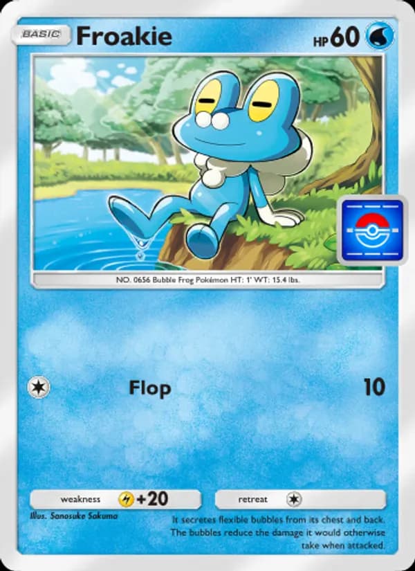 Froakie card in English