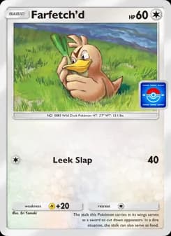 Farfetch'd card in English