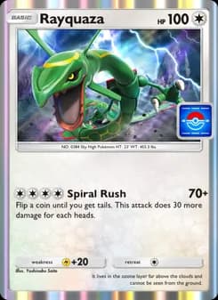 Rayquaza card in English