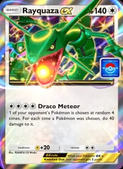 Rayquaza ex card in English