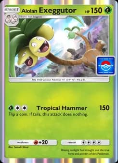Alolan Exeggutor card in English