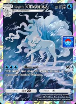 Alolan Ninetales card in English