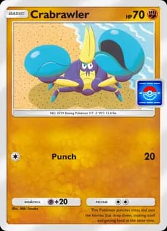 Crabrawler card in English