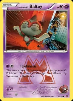 Team Magma's Baltoy card in English