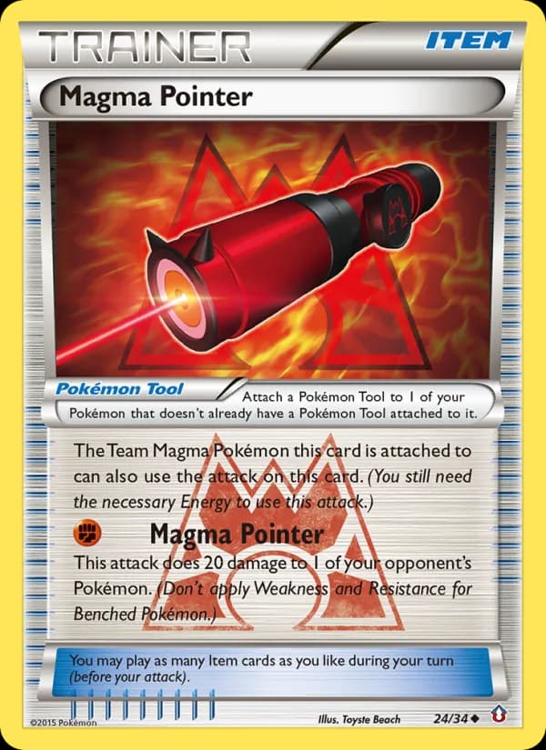 Magma Pointer card in English