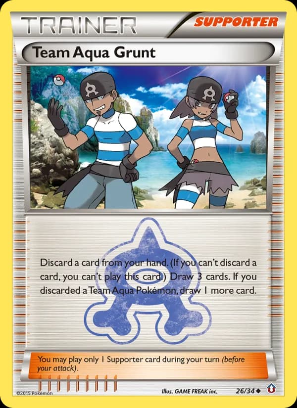 Team Aqua Grunt card in English