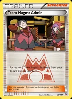 Team Magma Admin card in English