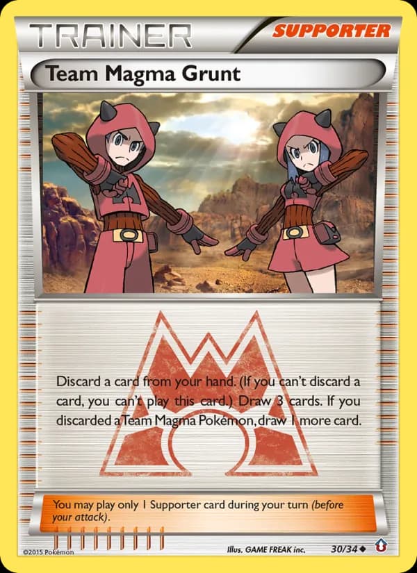 Team Magma Grunt card in English