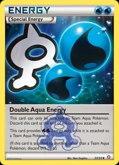 Double Aqua Energy card in English