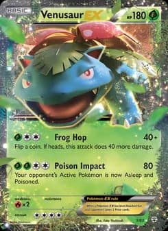 Venusaur EX card in English
