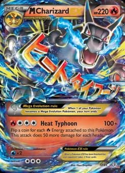 M Charizard EX card in English